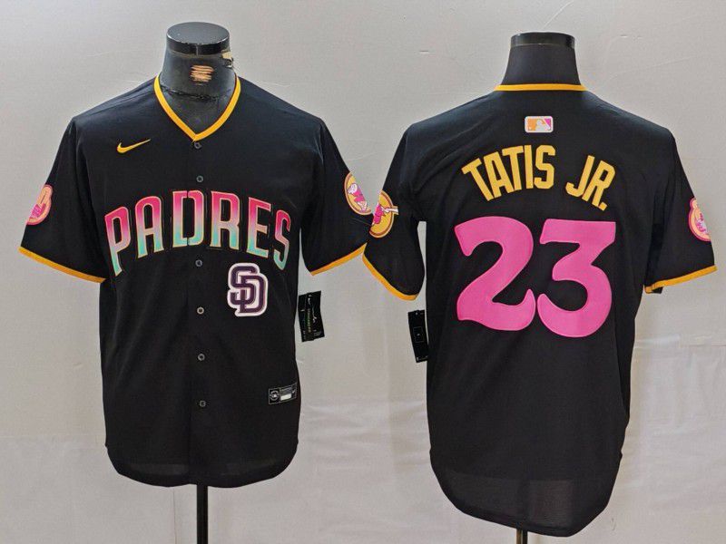 Men San Diego Padres #23 Tatis jr Black Jointly 2024 Nike MLB Jersey style 2->san diego padres->MLB Jersey